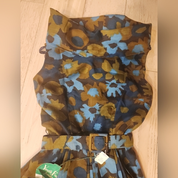 🐕VIintage 1950s Dress from France Old New Stock Junior 5 - Picture 2 of 5